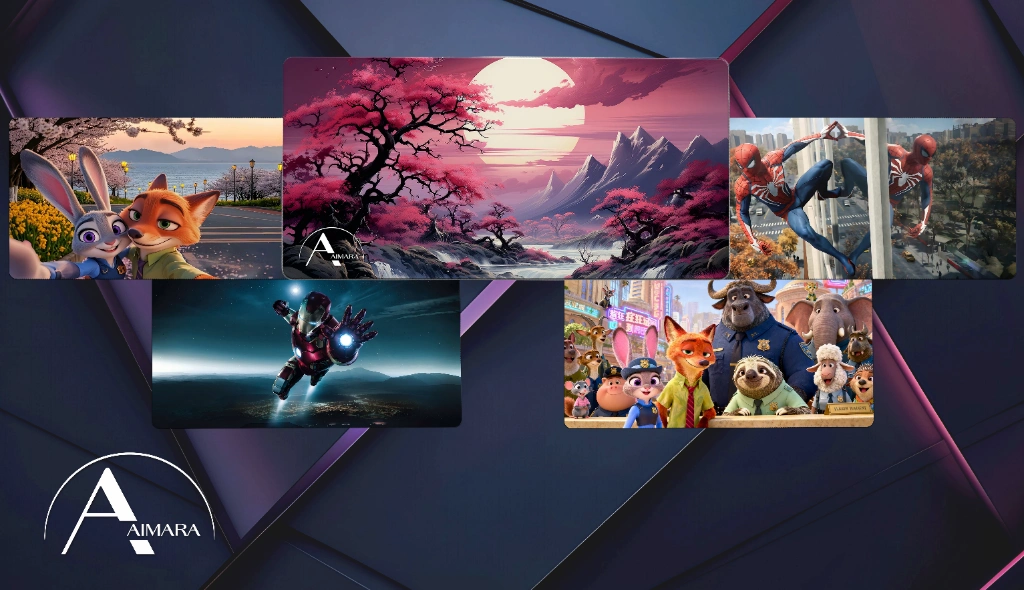large aesthetic gaming desk mat mobile banner for modern workspace