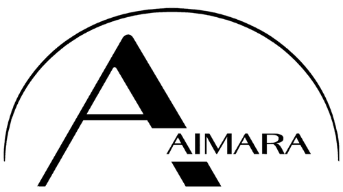 aimara brand logo minimalist black modern tech style premium brand identity official logo design