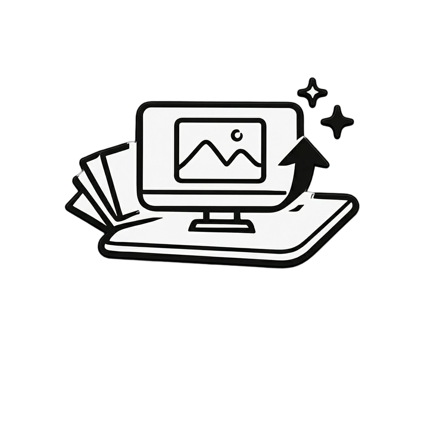 custom design upload icon personalized mouse pad create your own desk mat illustration