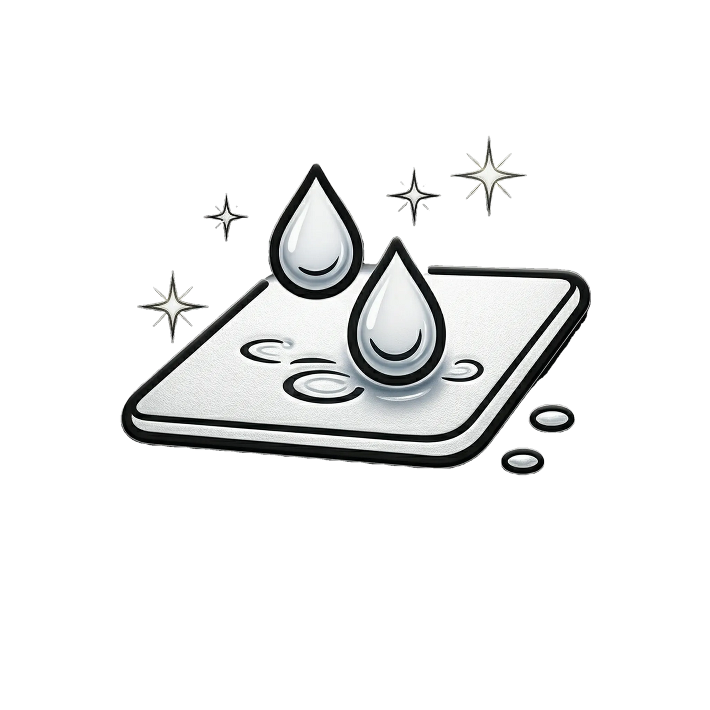 waterproof easy clean mouse pad spill resistant surface protection desk mat icon